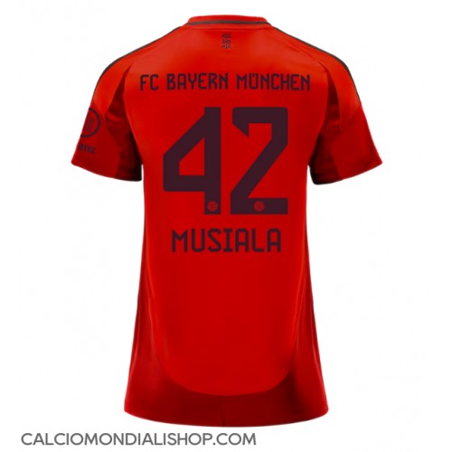 Maglie da calcio Bayern Munich Jamal Musiala #42 Prima Maglia Femminile 2024-25 Manica Corta